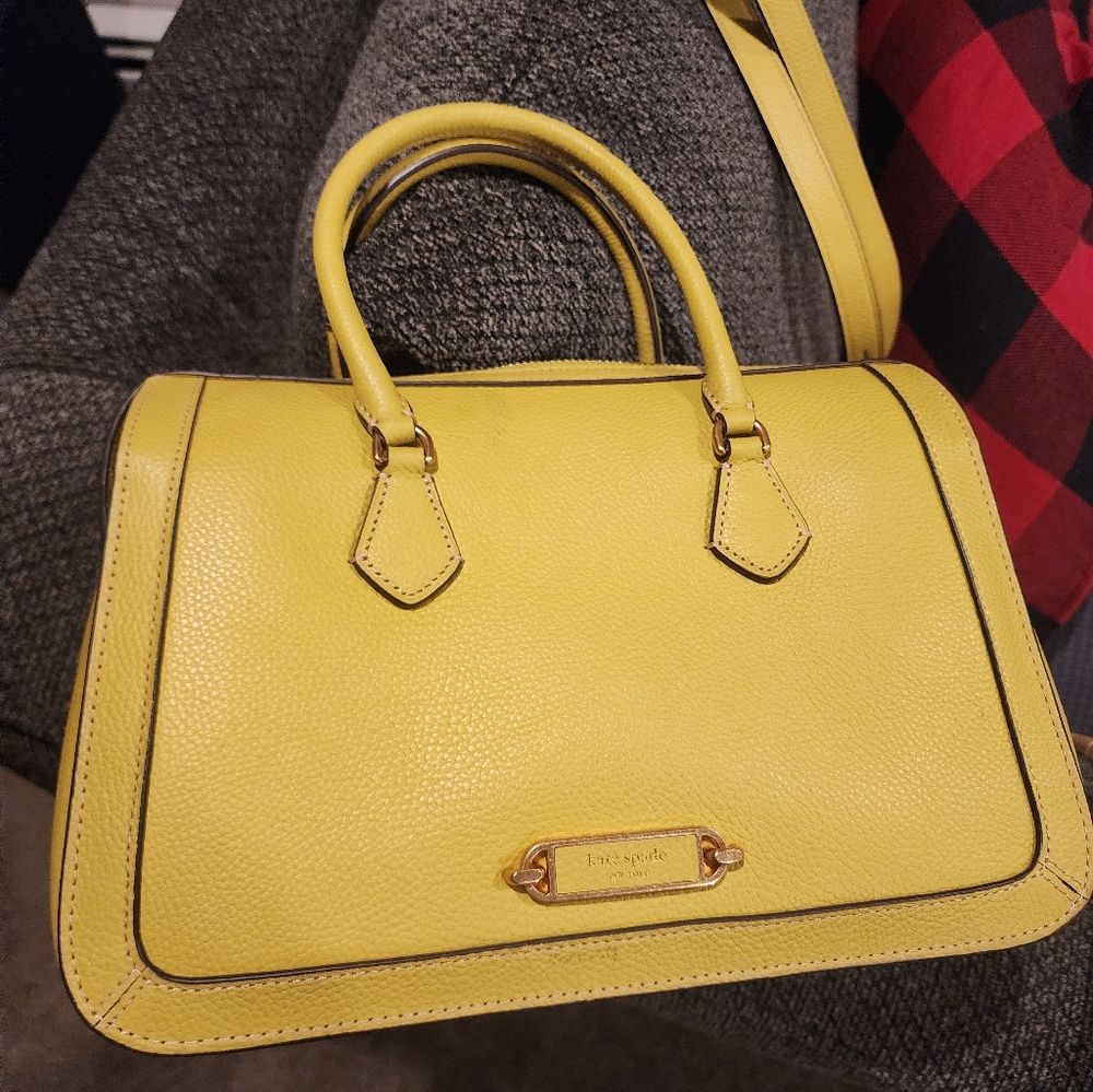 Kate Spade Satchel w/ Removable Crossbody Strap, Color- Pear